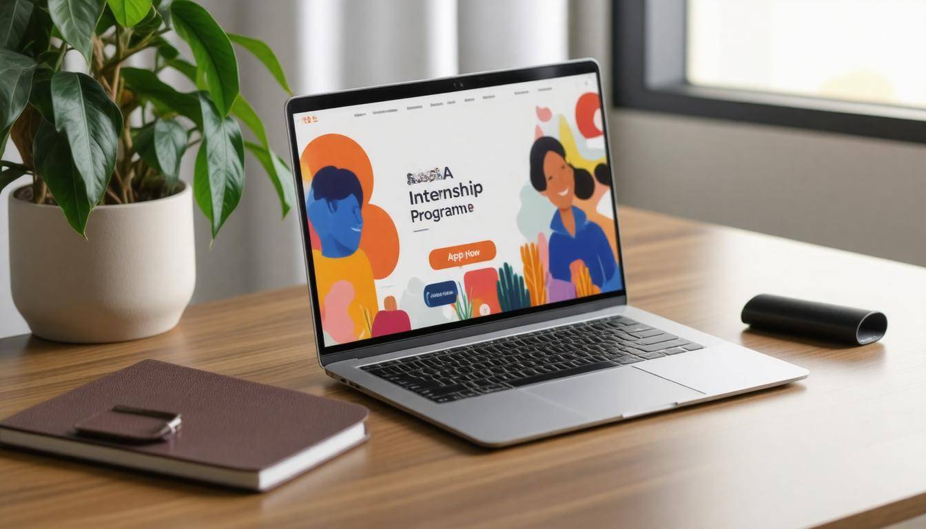 Laptop with application open